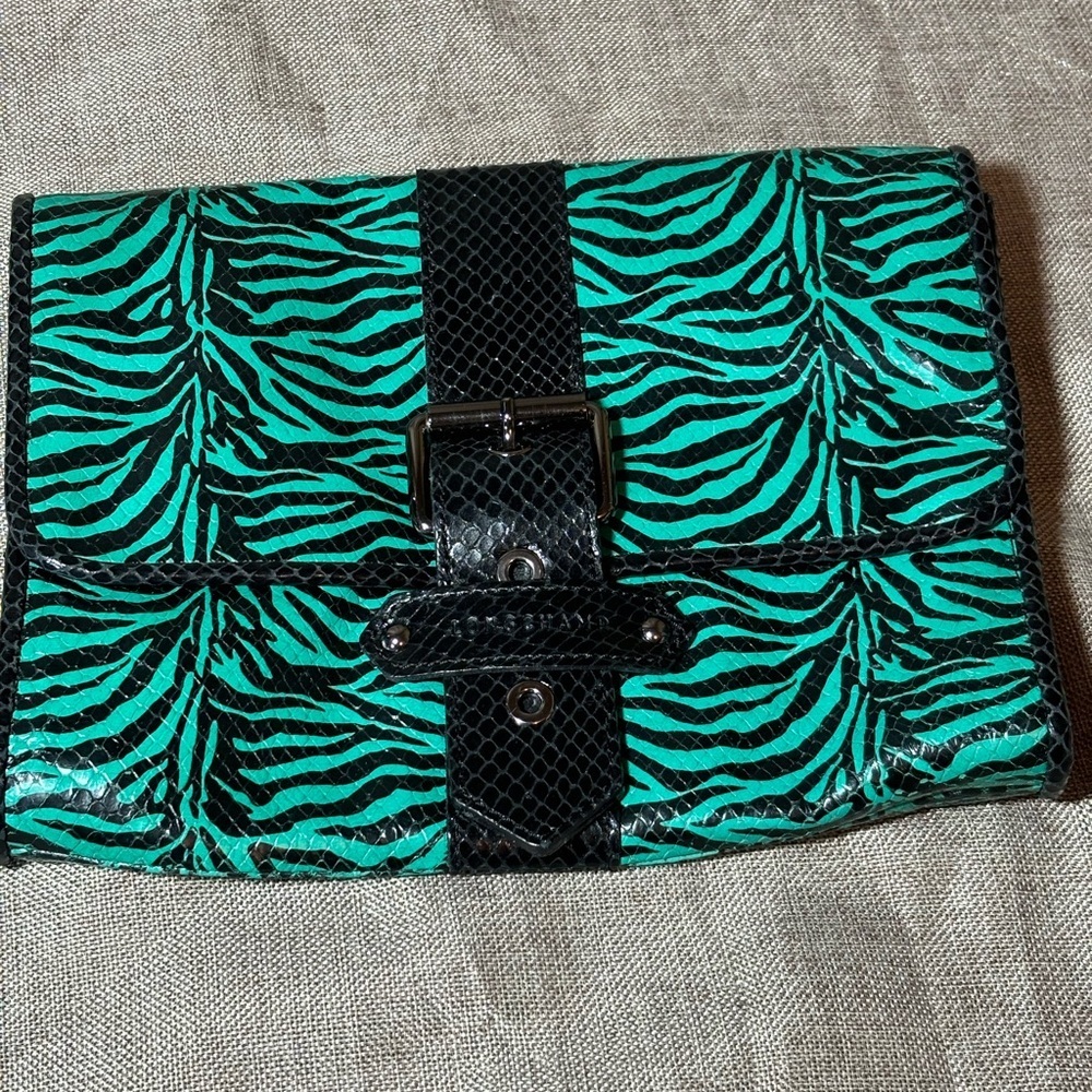 Longchamp Zebra Embossed Leather bag